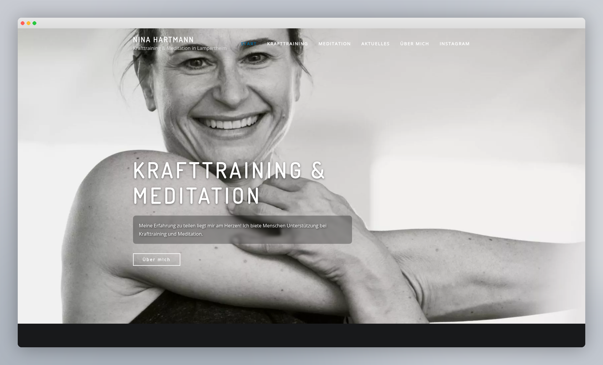 Nina Hartmann — Krafttraining & Meditation